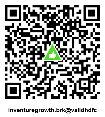 QR code for UPI payment to Inventure Growth & Securities Limited for MTF using HDFC Bank account, UPI ID inventuregrowth.brk@validhdfc
